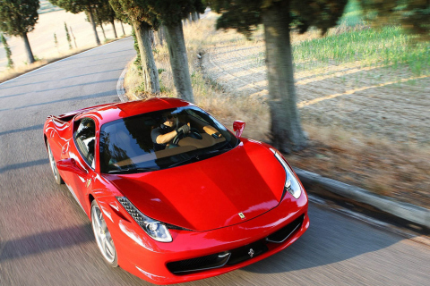 Fondo de pantalla Ferrari 458 Italia Clearness 480x320