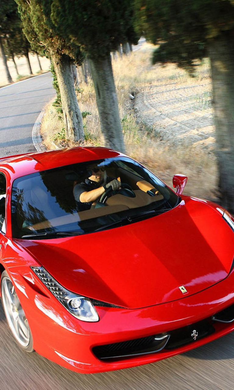Fondo de pantalla Ferrari 458 Italia Clearness 768x1280