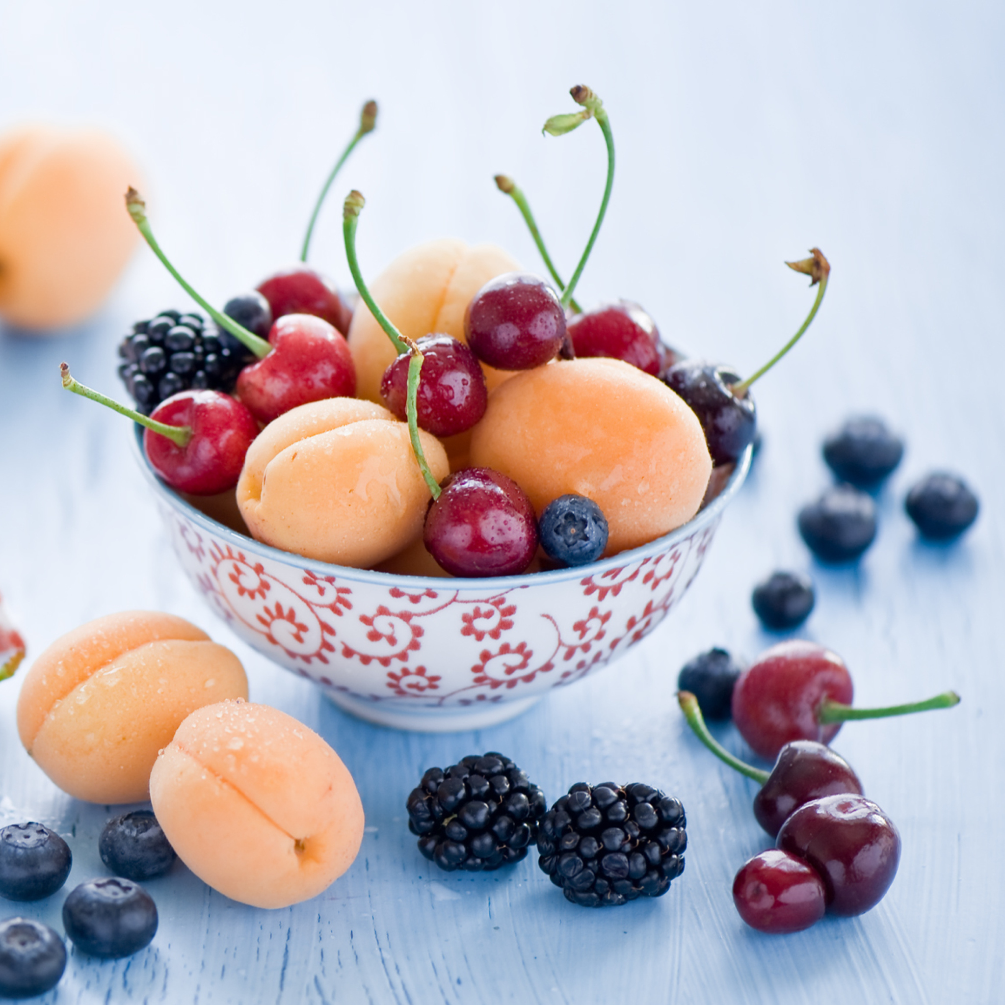 Das Plate Of Fruits And Berries Wallpaper 2048x2048