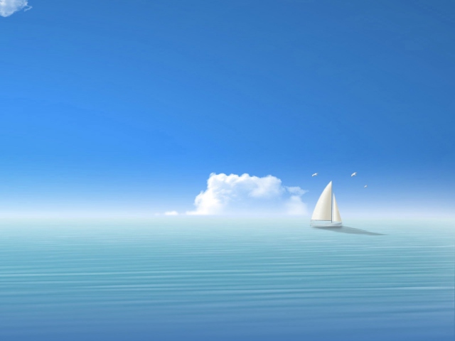 Fondo de pantalla Digital Sea 640x480