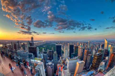 Das New York City Skyscrappers Wallpaper 480x320