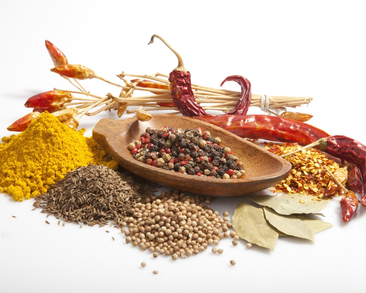 Spices and black pepper wallpaper 1280x1024