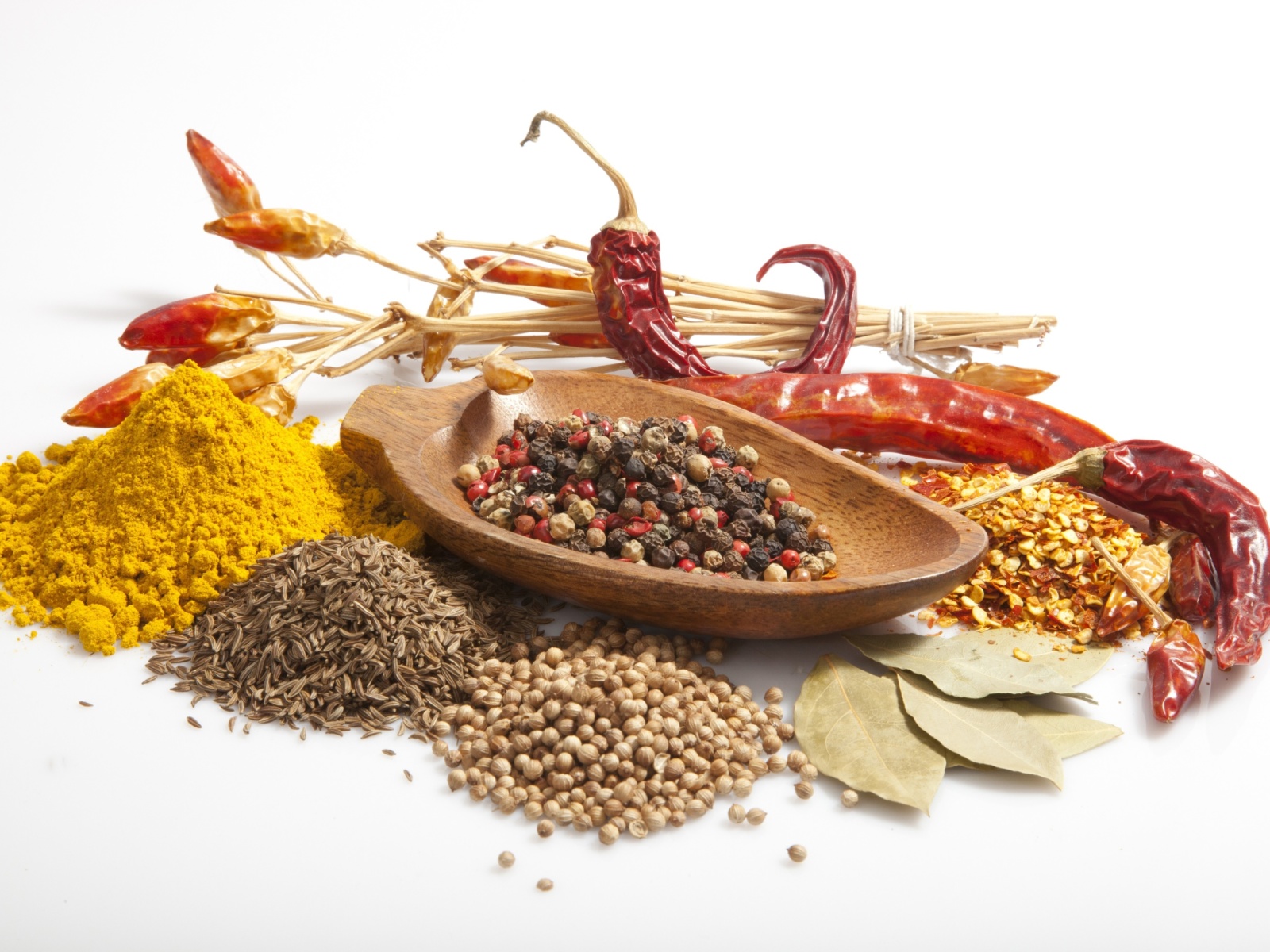 Das Spices and black pepper Wallpaper 1600x1200