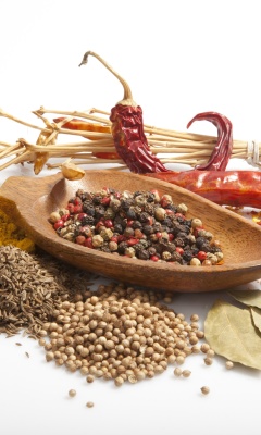 Spices and black pepper screenshot #1 240x400