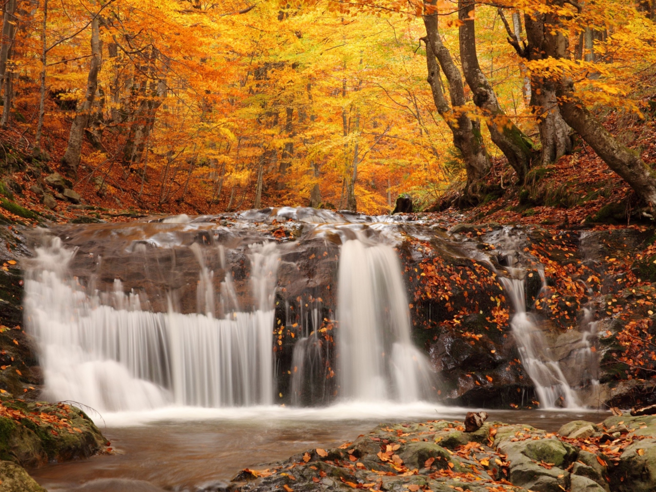 Autumn Waterfall screenshot #1 1280x960