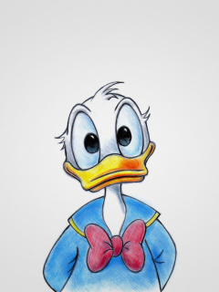 Das Cute Donald Duck Wallpaper 240x320