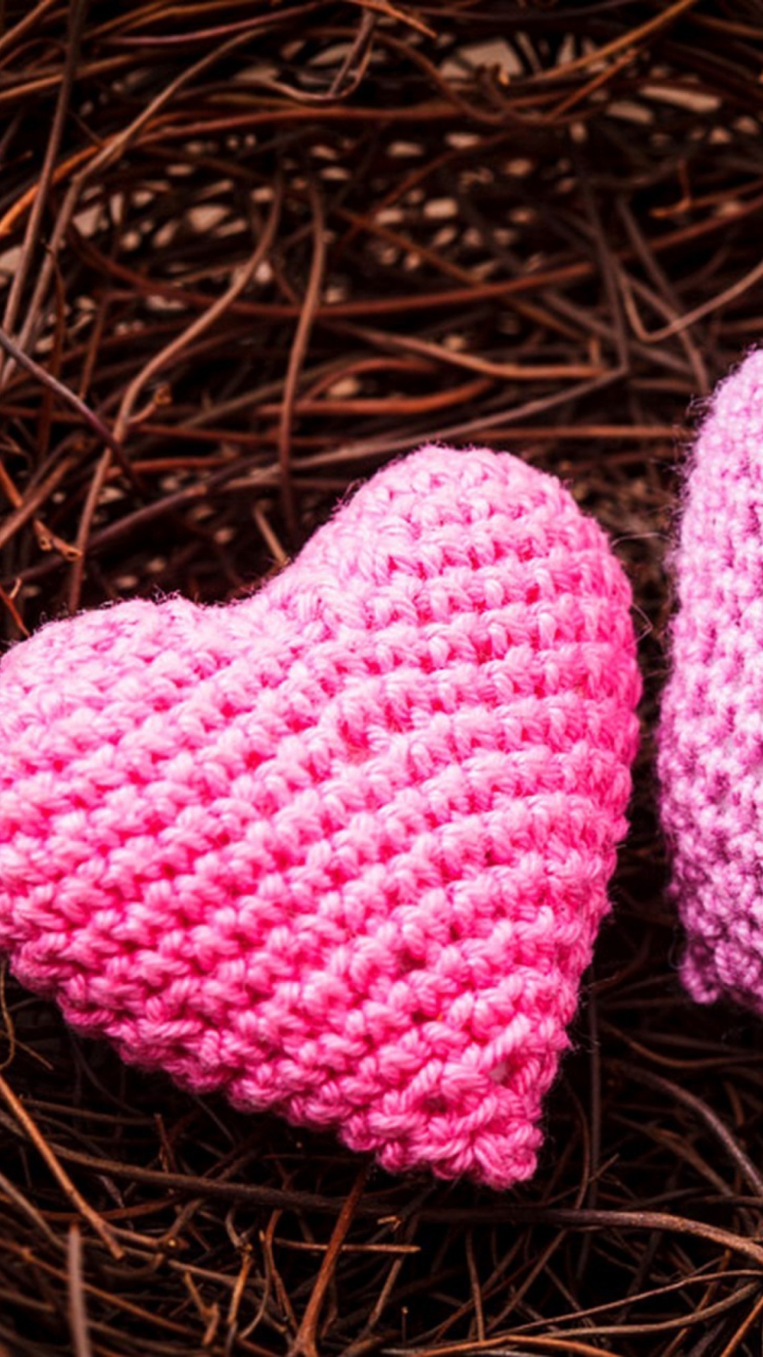 Knitted Pink Heart screenshot #1 1080x1920