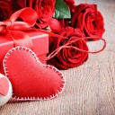 Sfondi Valentines Day Gift and Hearts 128x128