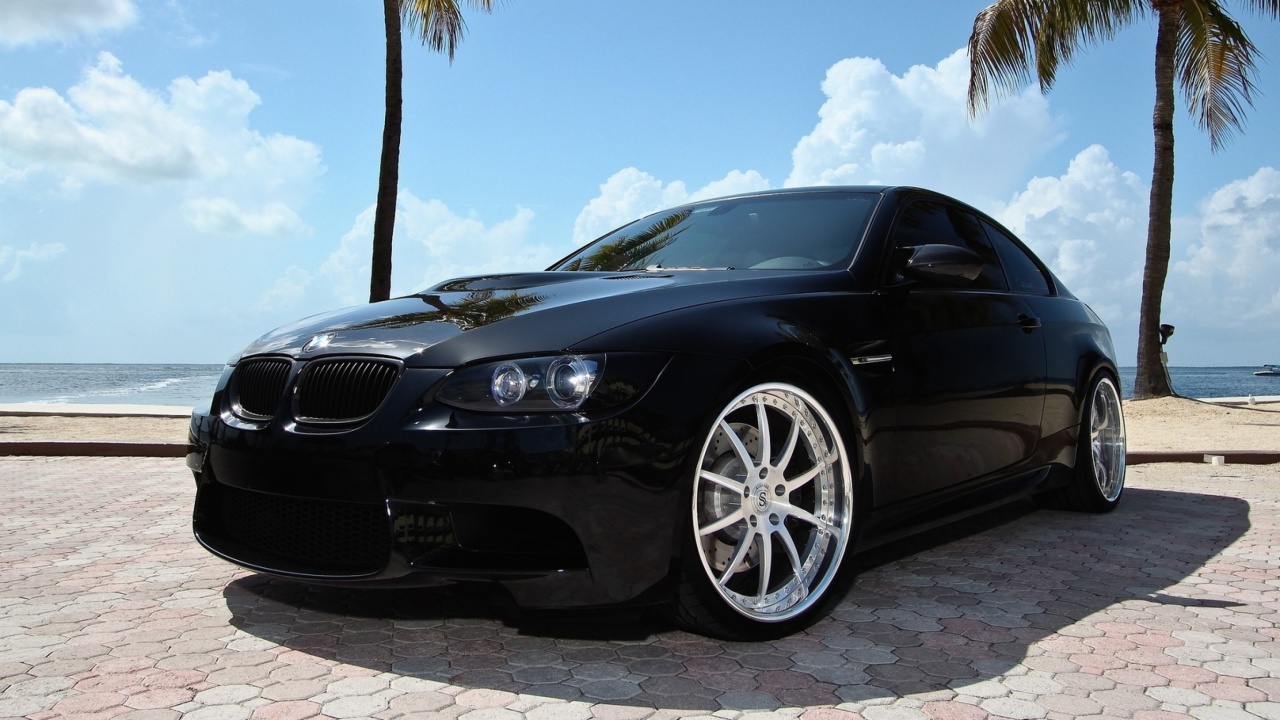 Sfondi BMW M3 E92 Black Edition 1280x720