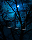 Das Windows 10 HD Moon Night Wallpaper 128x160