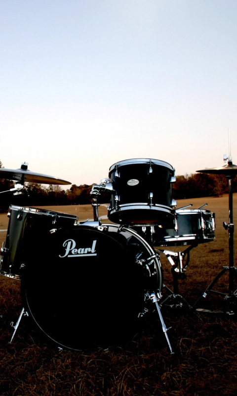 Fondo de pantalla Drums Pearl 480x800