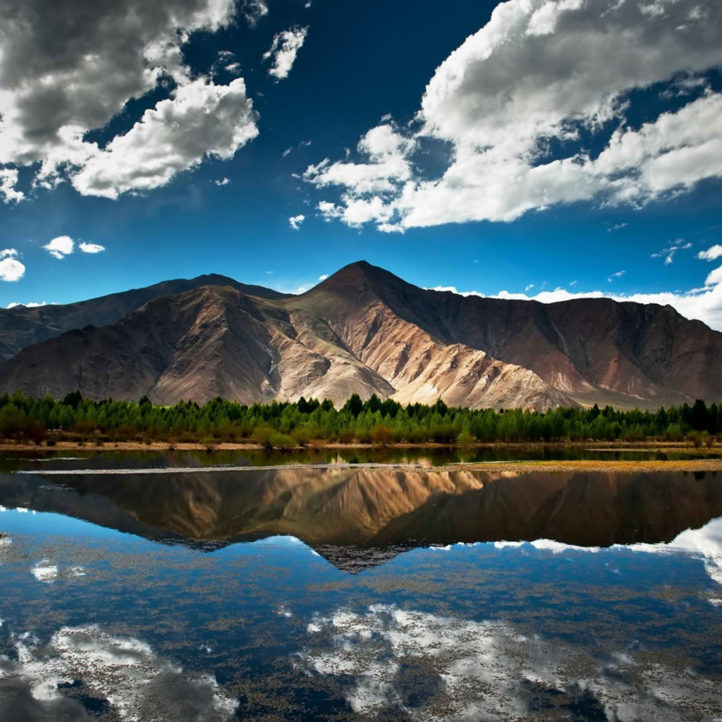 Sfondi Mountain Lake In Chile 1024x1024