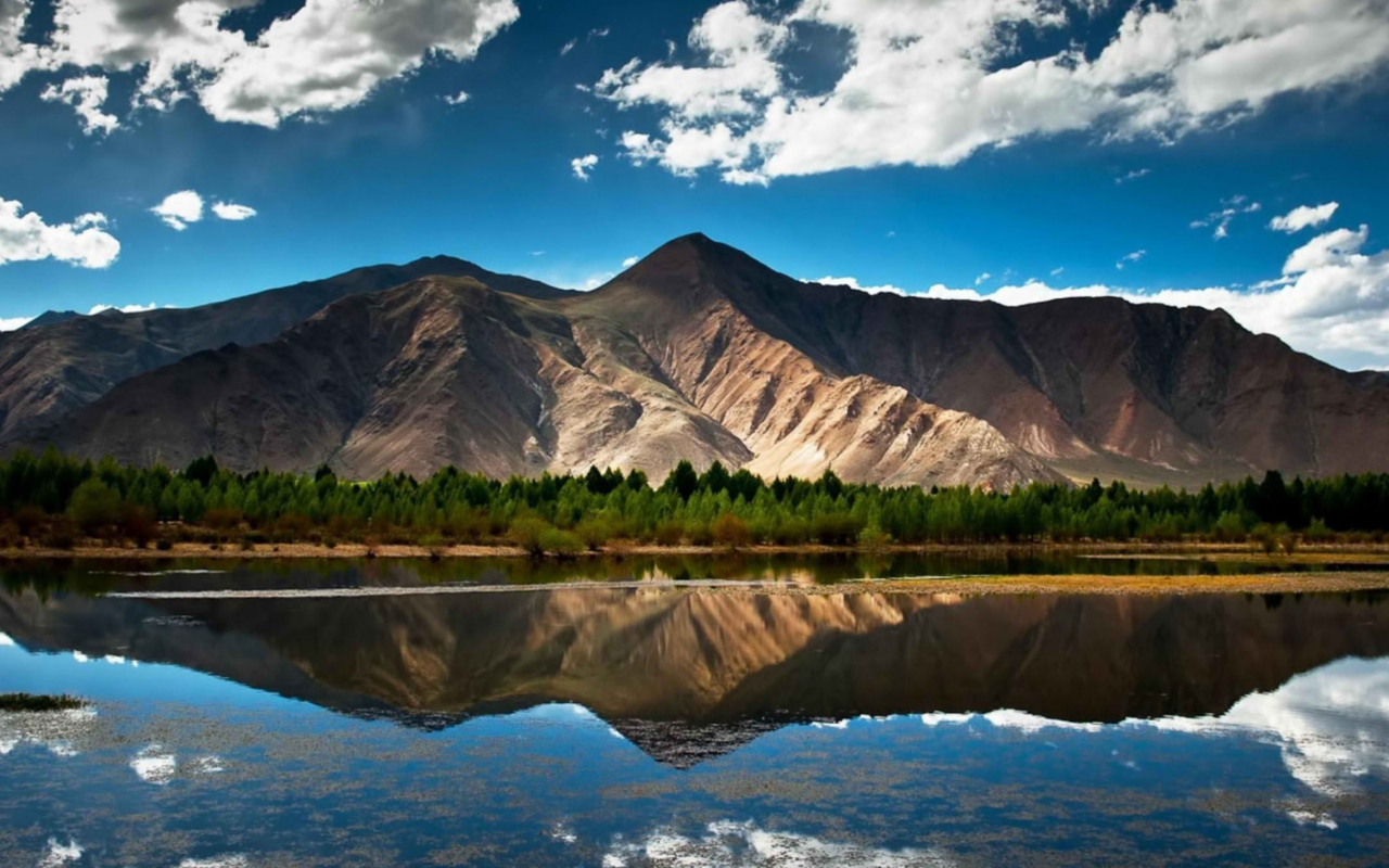 Fondo de pantalla Mountain Lake In Chile 1280x800