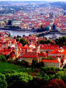 Das Prague Red Roofs Wallpaper 132x176