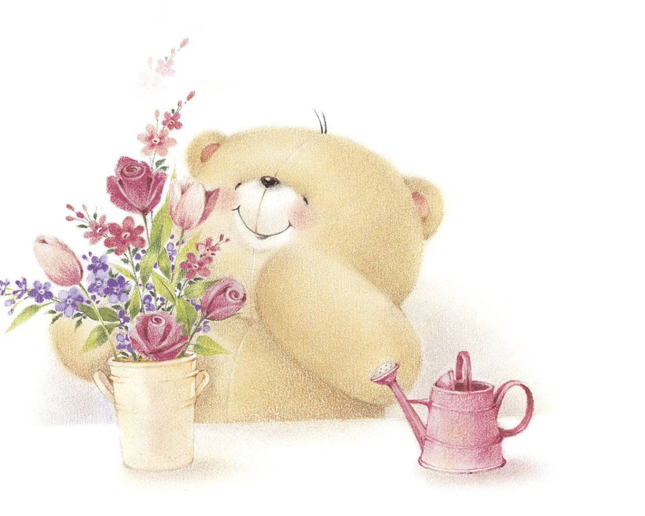 Forever Friends Teddy Bear wallpaper 1280x1024