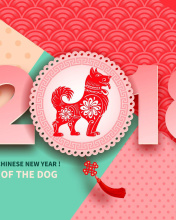 Sfondi 2018 New Year Chinese year of the Dog 176x220