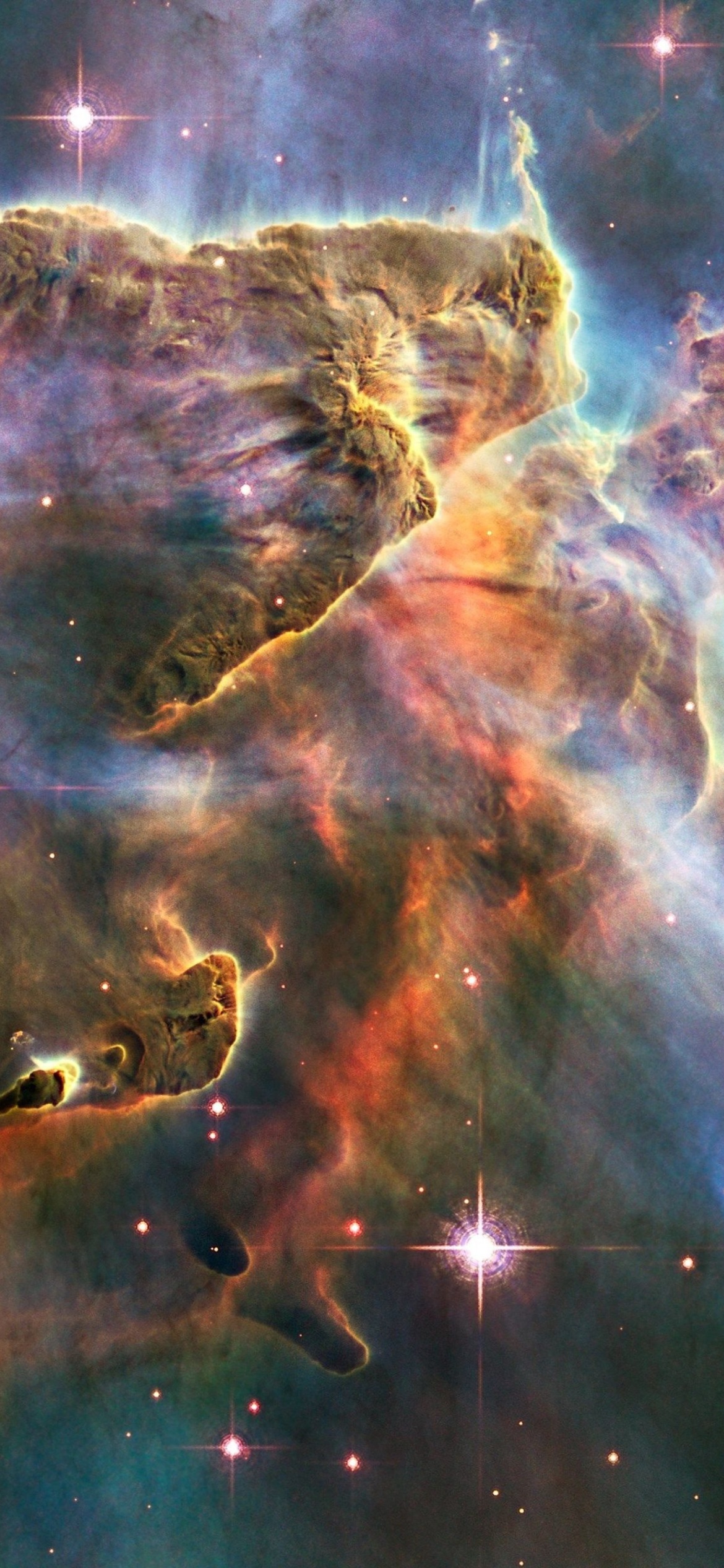 Rosette Nebula wallpaper 1170x2532