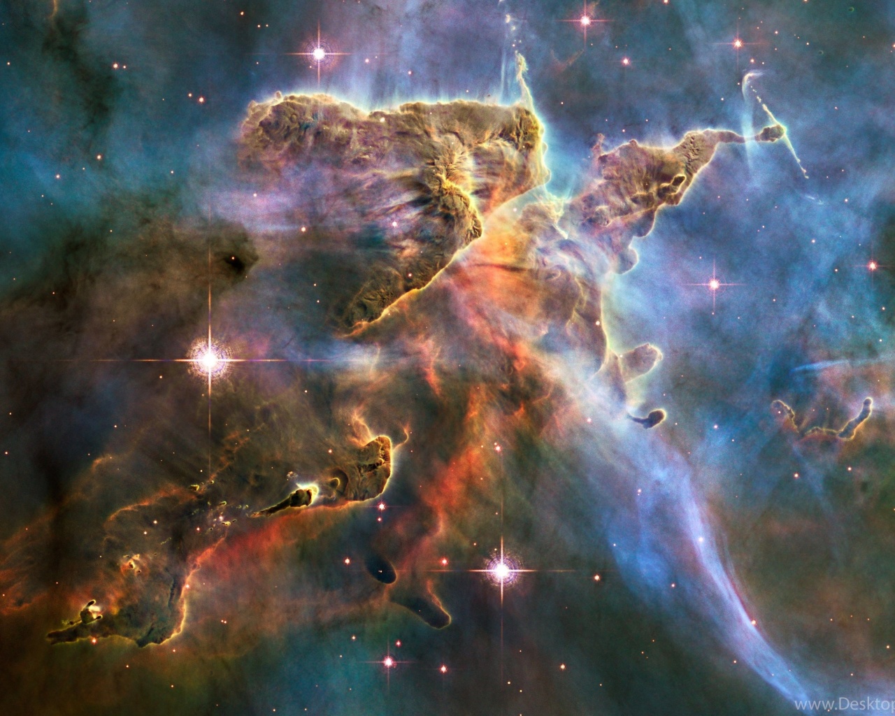 Обои Rosette Nebula 1280x1024