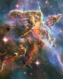 Rosette Nebula wallpaper 128x160