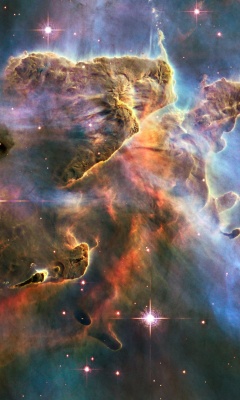 Rosette Nebula wallpaper 240x400