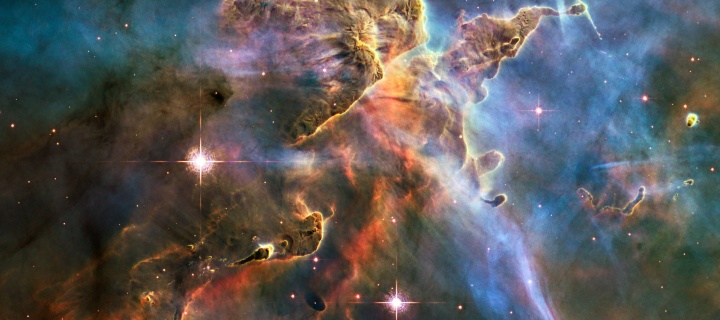 Rosette Nebula wallpaper 720x320