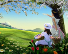 Easter Lady Spring screenshot #1 220x176