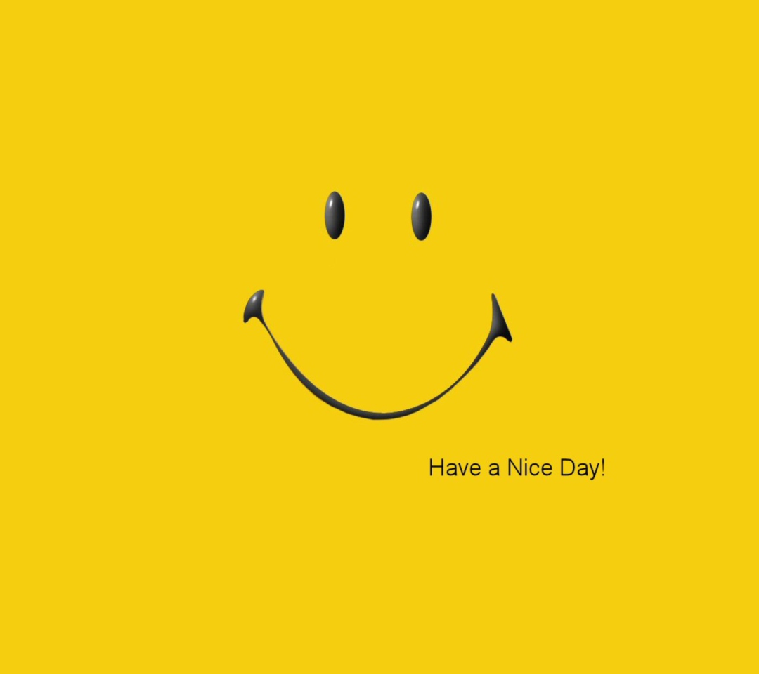 Das Have A Nice Day Wallpaper 1080x960