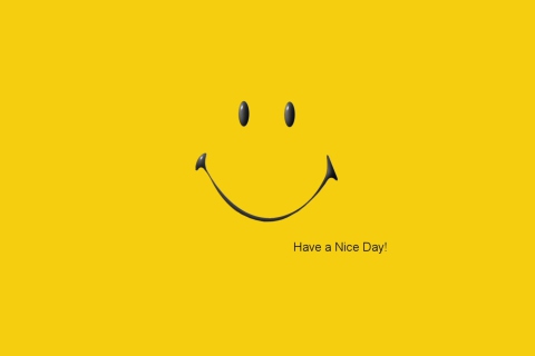 Das Have A Nice Day Wallpaper 480x320