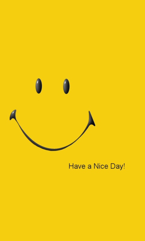 Das Have A Nice Day Wallpaper 480x800