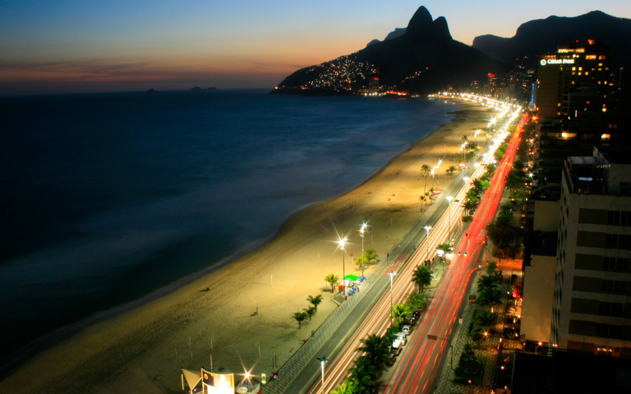 Das Rio De Janeiro Beach Wallpaper 1280x800