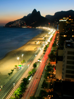 Rio De Janeiro Beach wallpaper 240x320