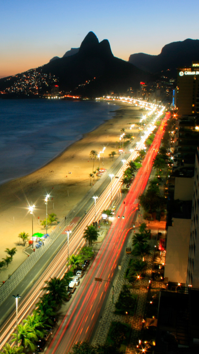 Rio De Janeiro Beach wallpaper 640x1136