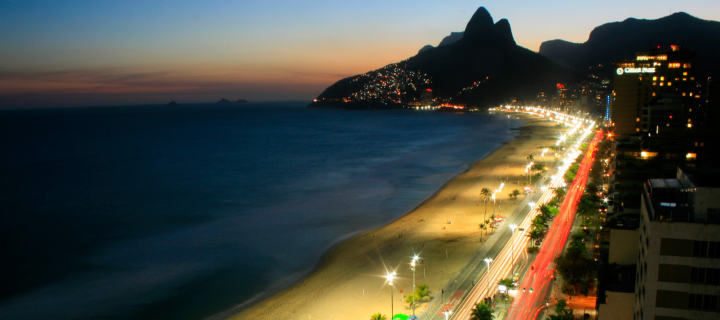 Das Rio De Janeiro Beach Wallpaper 720x320