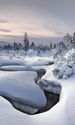 Winter River screenshot #1 240x400
