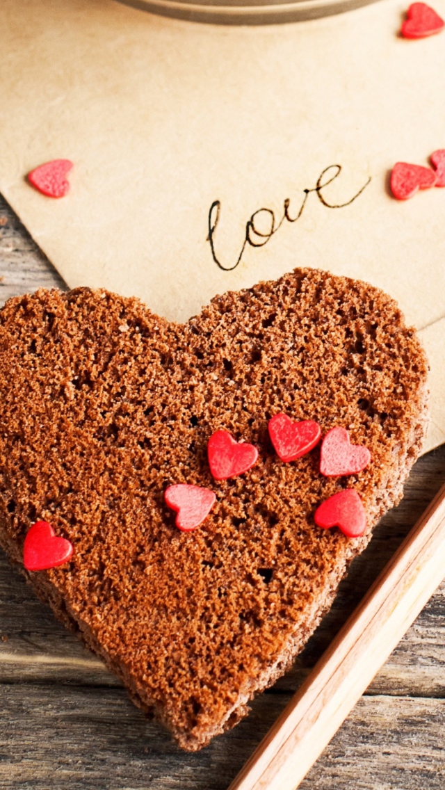 Das Heart Cookie Wallpaper 640x1136