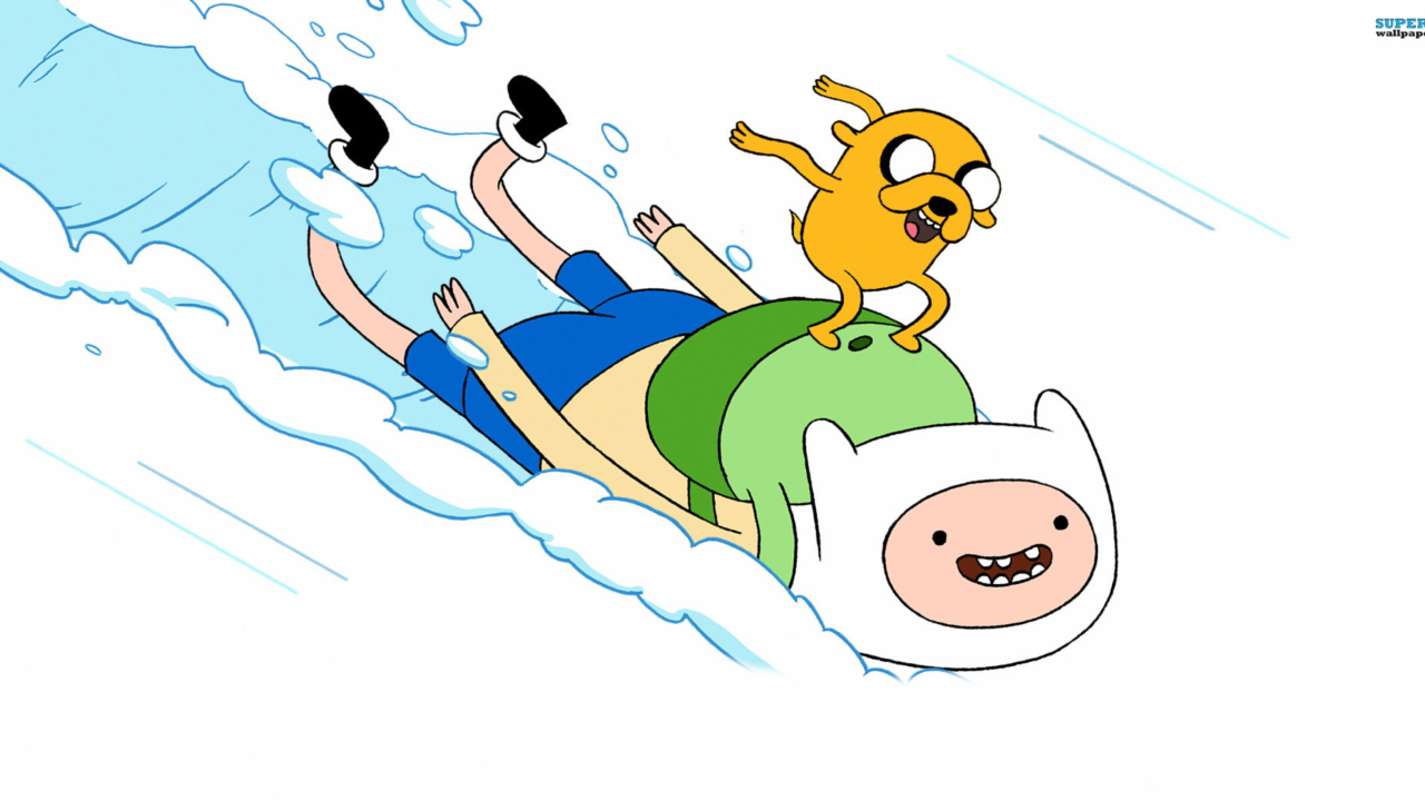 Das Finn And Jake Adventure Time Wallpaper 1280x720
