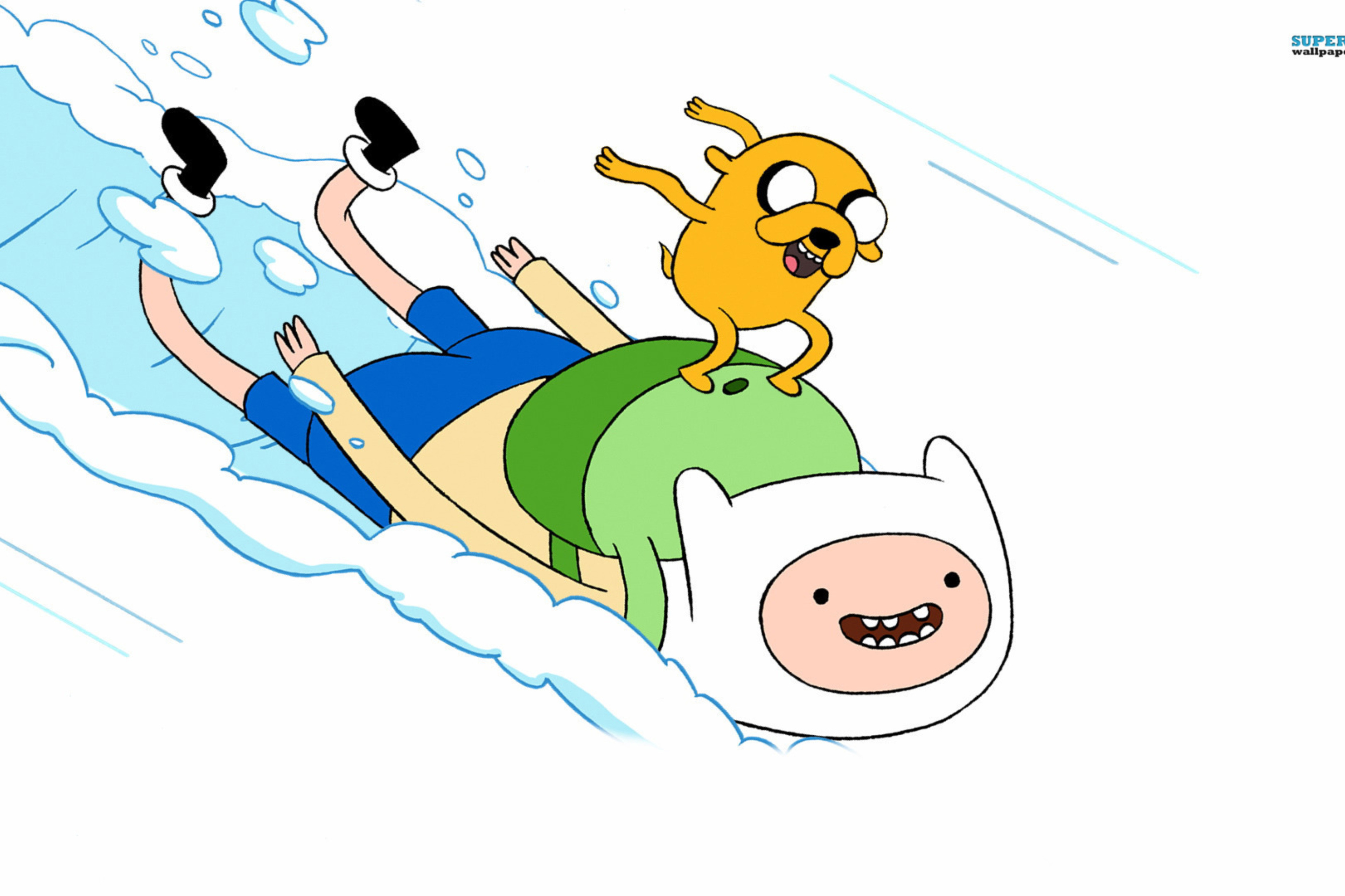 Обои Finn And Jake Adventure Time 2880x1920