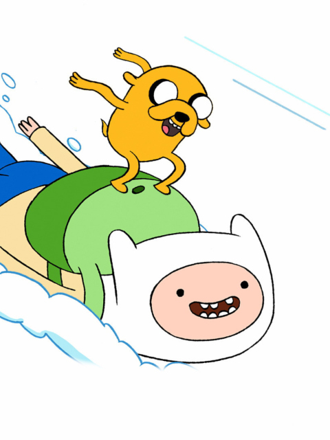 Finn And Jake Adventure Time screenshot #1 480x640