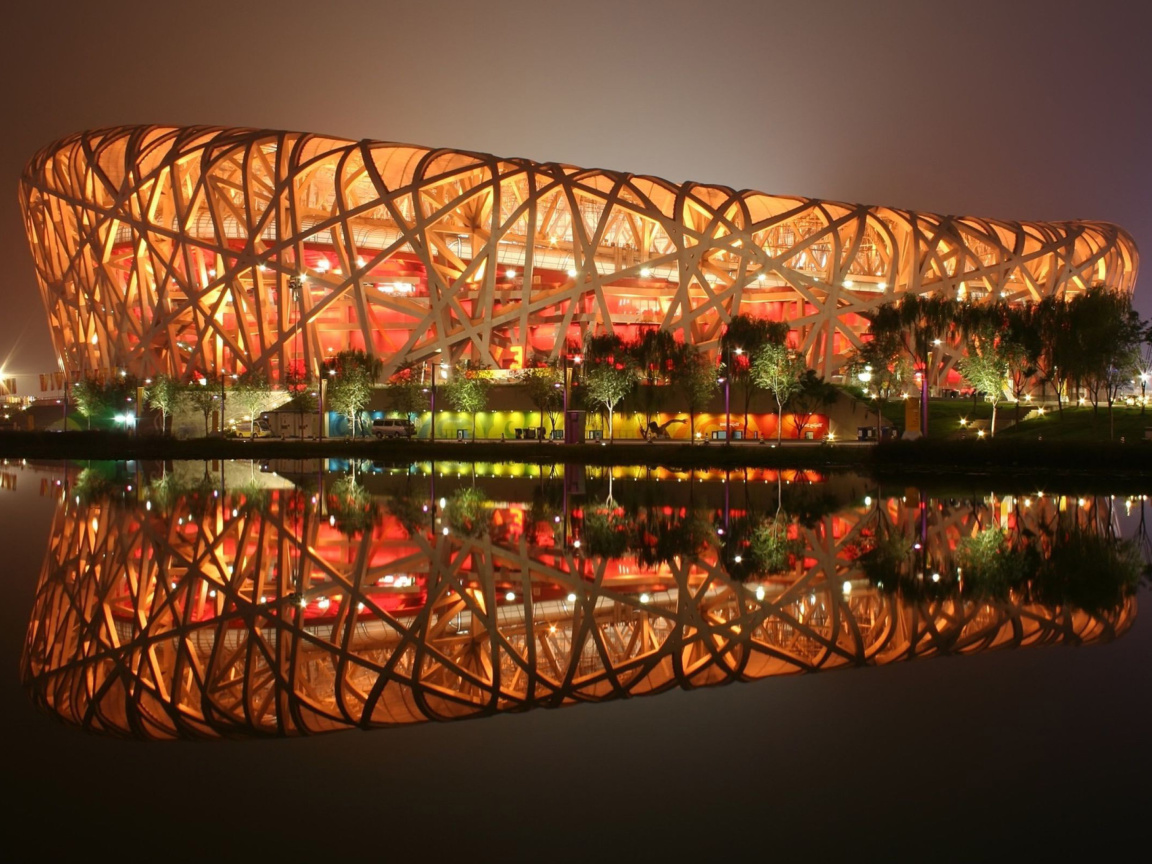 Das Beijing National Stadium Wallpaper 1152x864