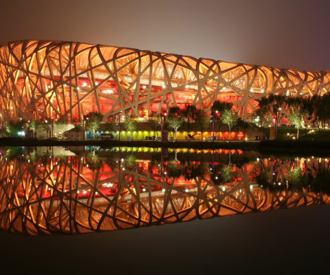 Обои Beijing National Stadium 480x400