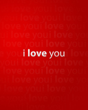 Fondo de pantalla I Love You 128x160