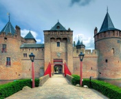 Fondo de pantalla Muiderslot Castle in Netherlands 176x144