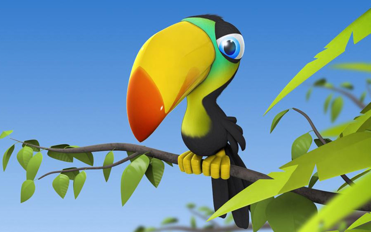 Fondo de pantalla Colorful Parrot 1440x900