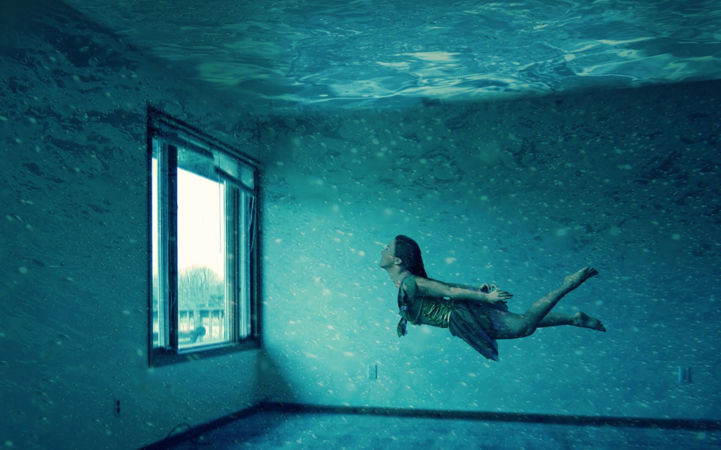 Screenshot №1 pro téma Underwater Room 1440x900