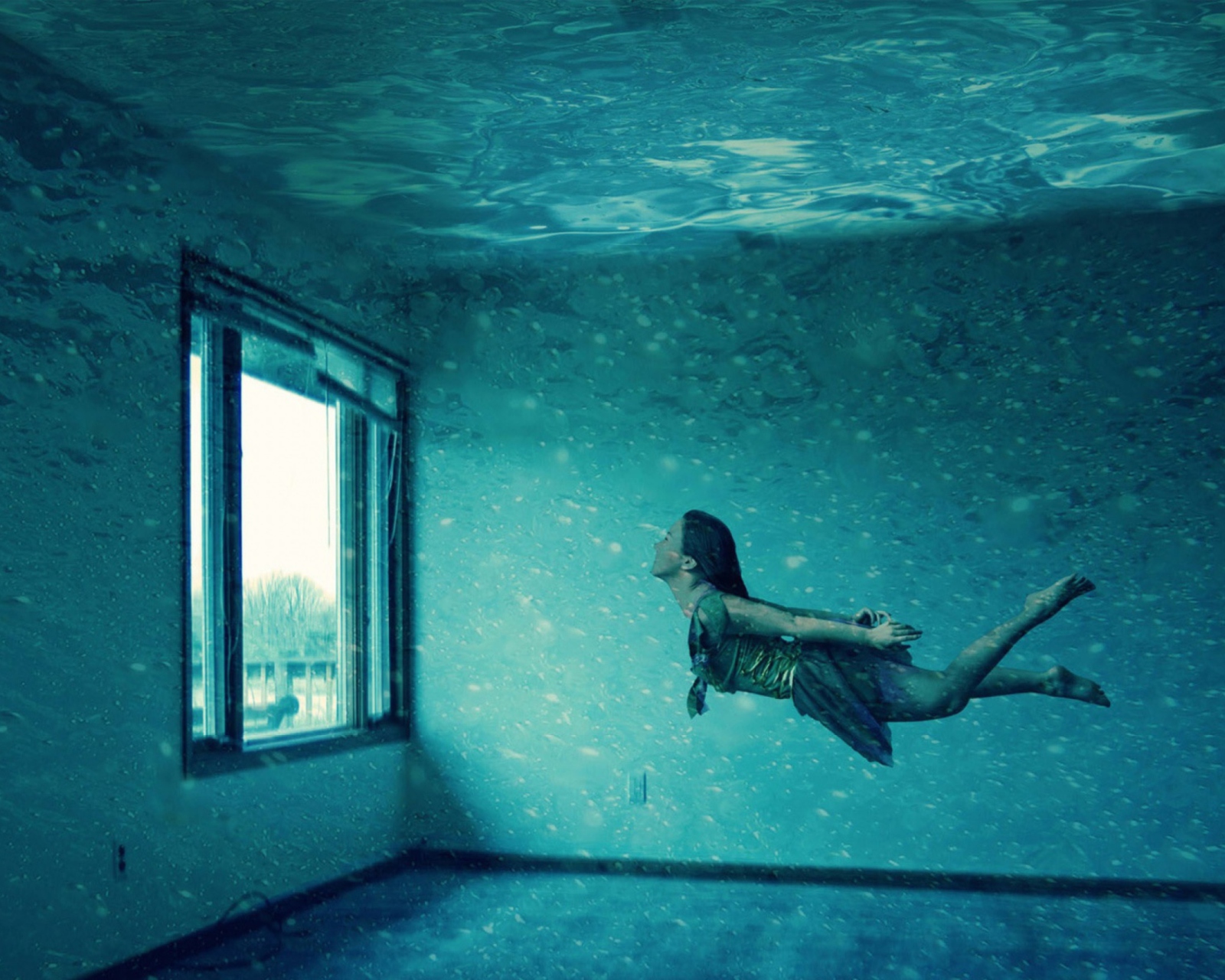 Underwater Room wallpaper 1600x1280