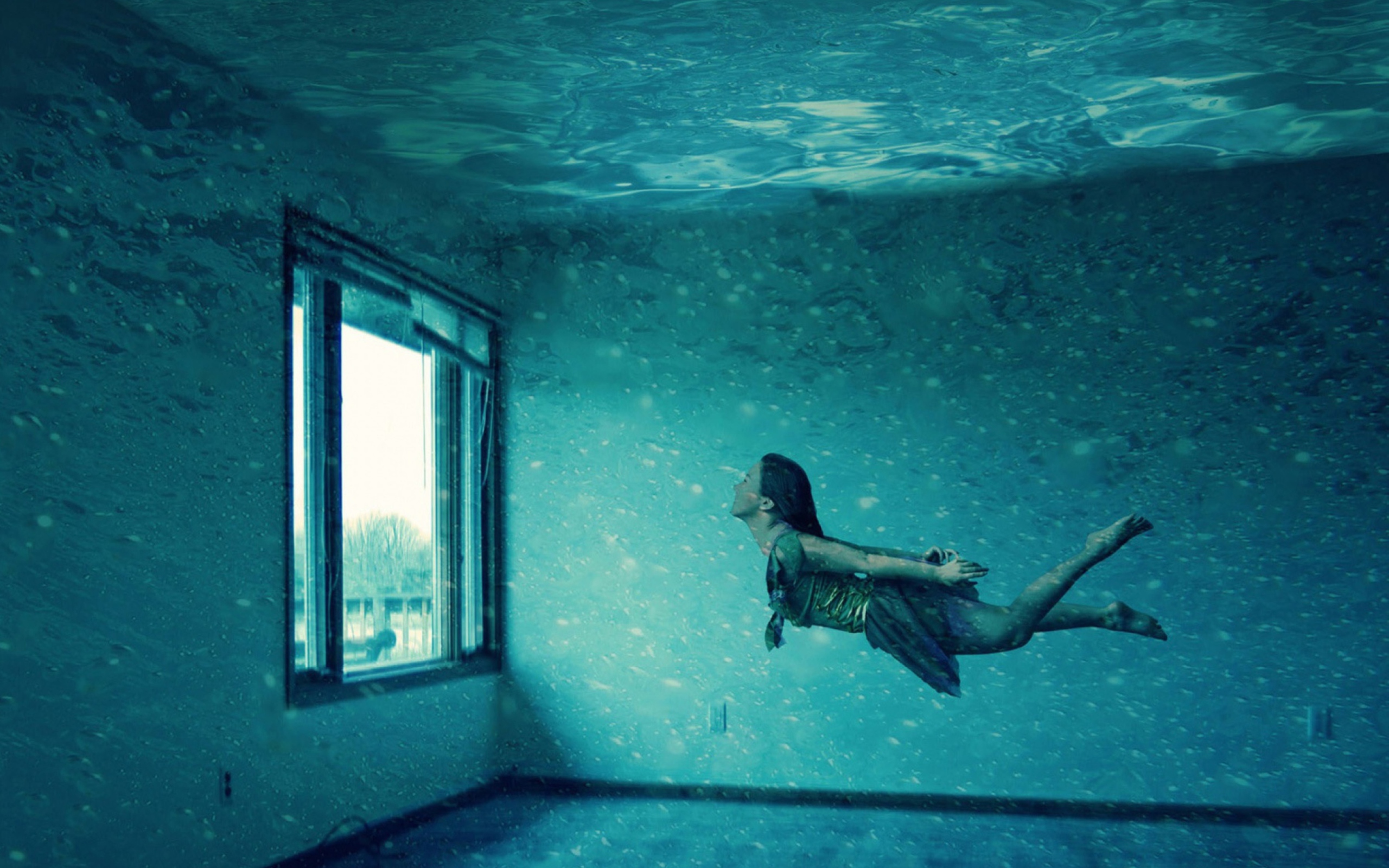 Das Underwater Room Wallpaper 2560x1600