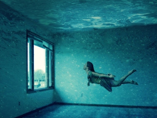 Das Underwater Room Wallpaper 320x240