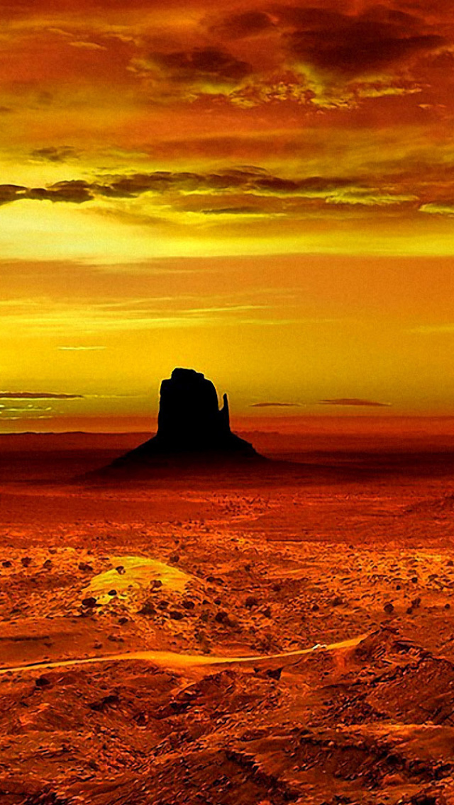 Fondo de pantalla Monument Valley Navajo Tribal Park in Arizona 640x1136