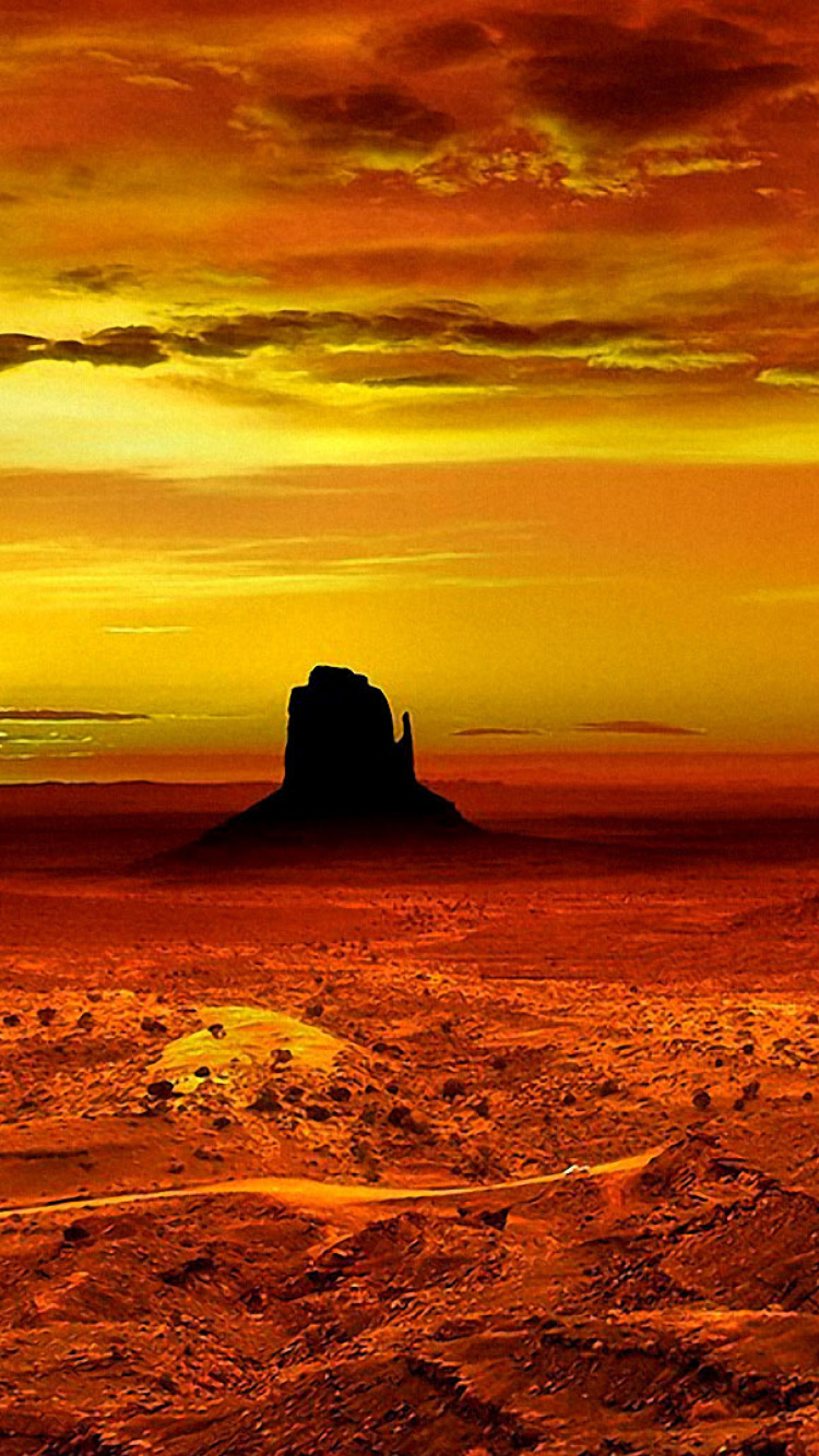 Обои Monument Valley Navajo Tribal Park in Arizona 750x1334