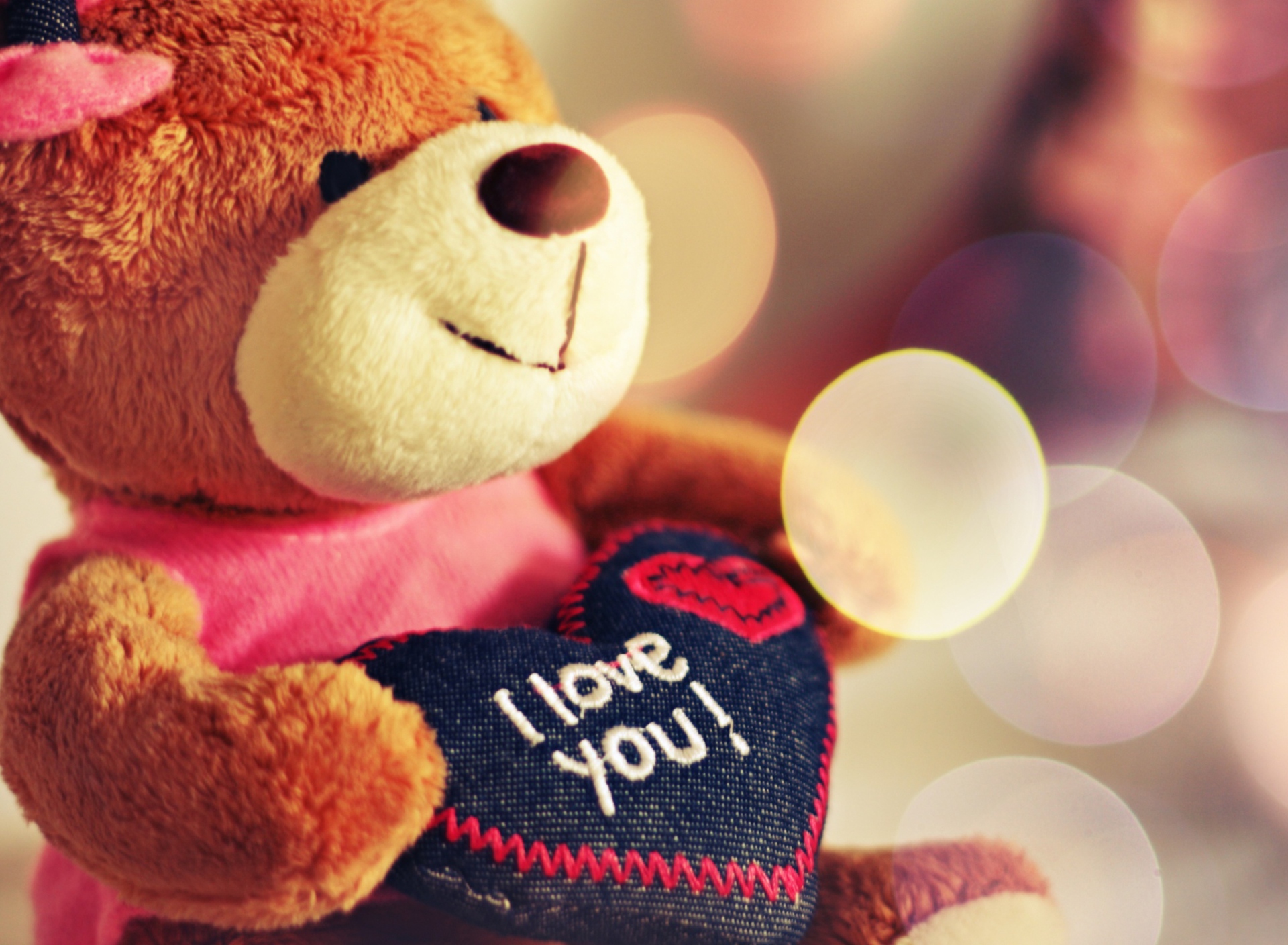 Sfondi I Love You Teddy Bear 1920x1408